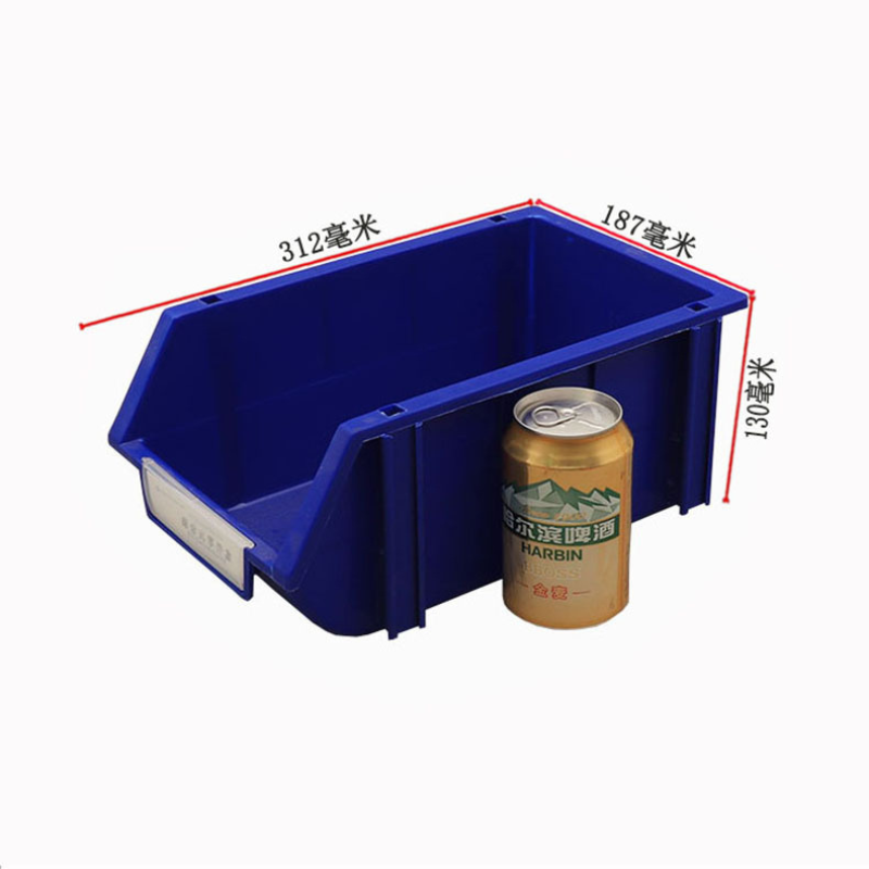 塑料零件盒组合式零件箱 组合式斜口零件盒 312mm*187mm*130mm 1个
