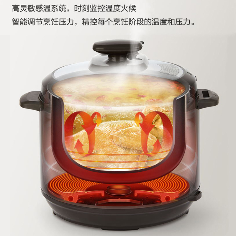 美的(Midea) WCS5025 电压力锅5L双胆电高压锅高清大图