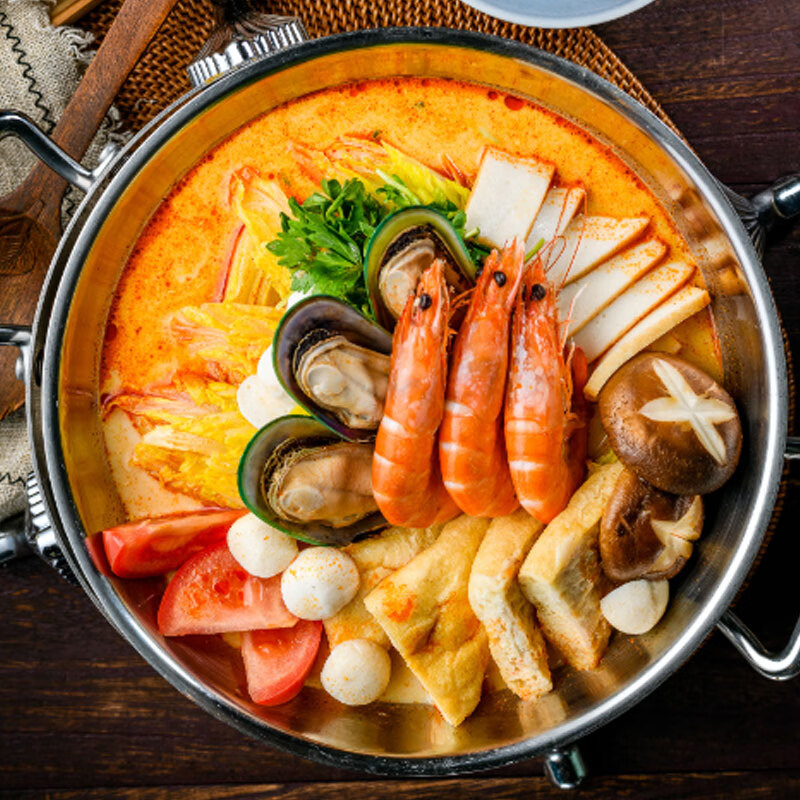 海底捞一人份冬阴功火锅底料120g 酸辣味 调味品调味料 泰式风格异域风味酸辣粉丝冬阴功汤涮煮海鲜高清大图