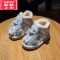 可莉允女童雪地靴2022冬季新款宝宝加绒加厚棉靴棉鞋中大童冬鞋儿童短靴