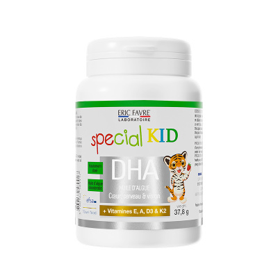 原装进口 法国艾瑞可ERIC FAVRE埃里克儿童DHA胶囊藻油60粒0岁以上