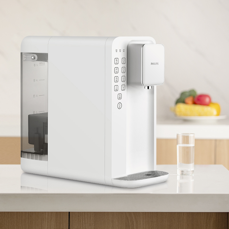 飞利浦(PHILIPS)家用净水器 小超人 K50 台上式免安装即热反渗透直饮净饮一体机ADD6812
