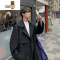 YANXU德系巴尔玛肯感风衣oversize戗驳领大衣中长款肯辛顿外套男装