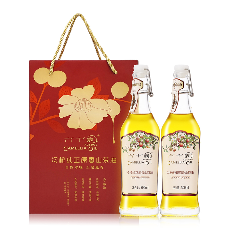 [兴宁特产馆]六千岁 冷榨纯正原香山茶油 健康食用油茶籽油 初榨茶油 孕妇月子油