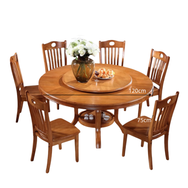 鑫龙都 餐桌一桌六椅 套高清大图