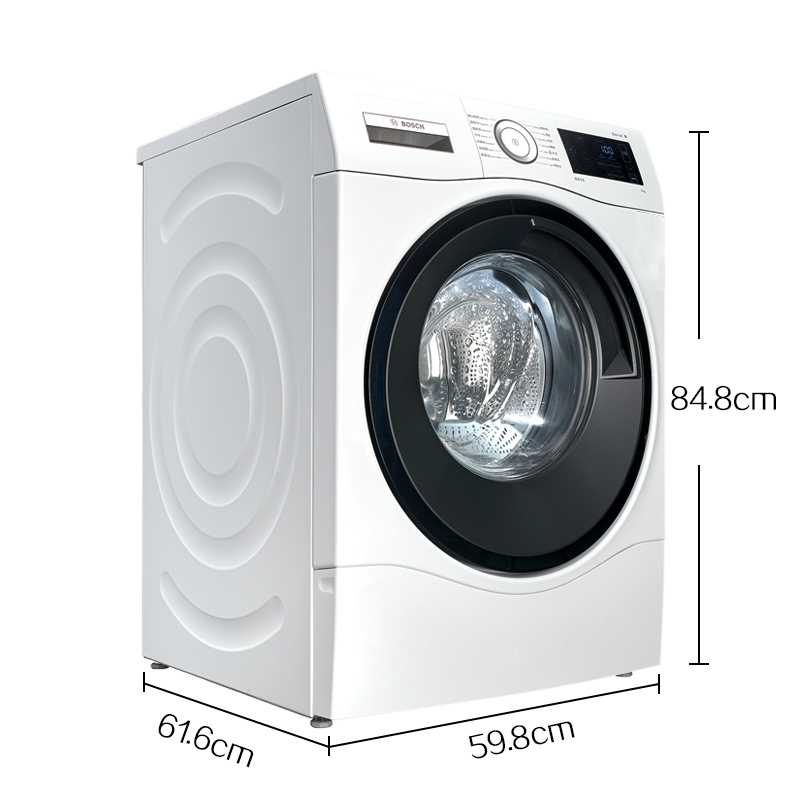 博世(BOSCH)XQG90-WAU284600W 9公斤 变频除菌 专业洗涤 LED触摸屏 全自动滚筒洗衣机(白色)