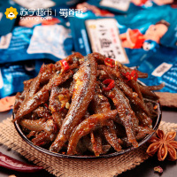 蜀道香 鱼干海鲜 麻辣小鱼仔600g 15*40/袋(休闲零食)