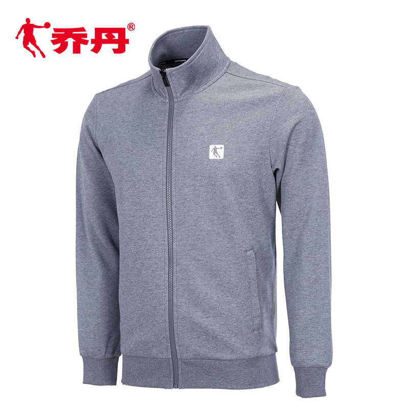 乔丹外套男2022秋季新款男士长袖开衫立领防风运动夹克上衣休闲运动服