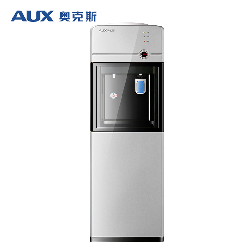 奥克斯/AUX 即热式饮水机 YR-21L-B 立式温热即饮水机 温热两用 防尘立式双门 自动茶吧桶装水直饮