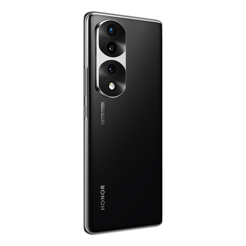 荣耀70 Pro 8GB+256GB 亮黑色 IMX800三主摄 Vlog主角模式 天玑8000旗舰芯片 100W超级快充 10.7亿色120Hz流光四曲屏 5G手机