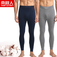南极人男士秋裤棉质保暖内衣春秋舒适大气秋衣秋裤基础保暖裤修身打底薄款内衣单裤男P60012
