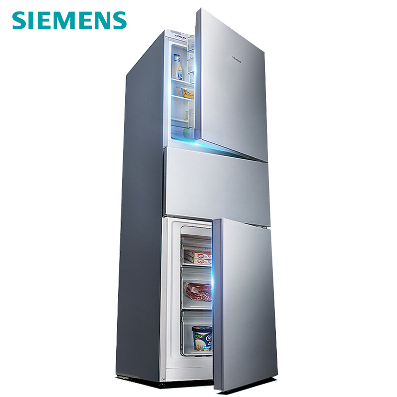 siemens/西门子冰箱 三门 274升 直冷 节能零度 超薄 三开门 家用省电