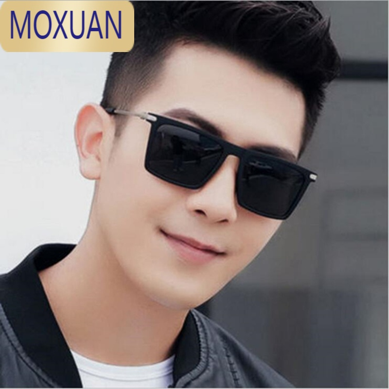 moxuan长方形潮男墨镜痞帅小框小脸素颜眼镜韩版网红社会太阳镜