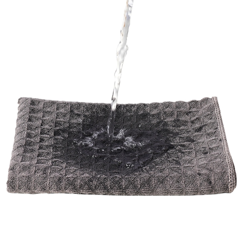 洁能尚 JNS0433 40*40cm 3块/包 华夫格清洁 抹布 (计价单位:包) 灰色高清大图