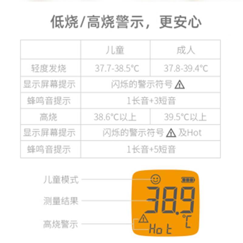 歌派 红外线YHW-2 电子温度计婴儿儿童成人 高精度医用家用测温仪精准额头 鱼跃