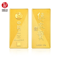 支持回购 中国工艺黄金投资金条1000g足金Au9999金砖薄片金砖投资收藏系列随机款