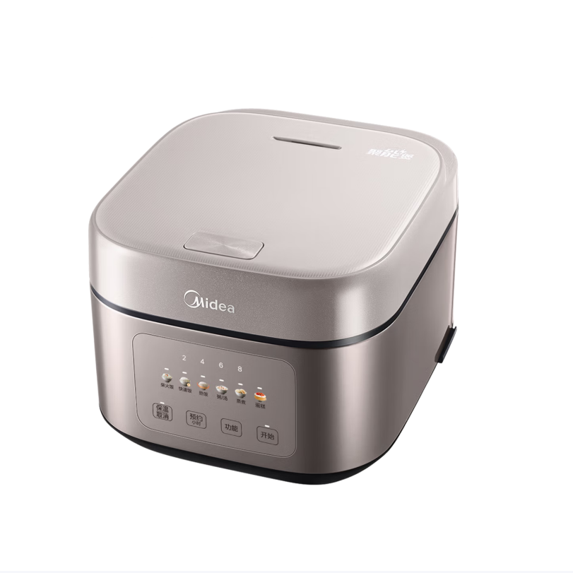 美的(Midea)电饭煲4升 家用大容量触控屏微压 智能预约柴火饭电饭锅MB-TQ453SZ高清大图