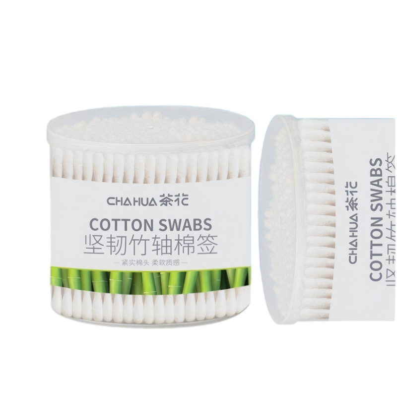 茶花300支坚韧竹轴棉签双头化妆清洁棉签G10004