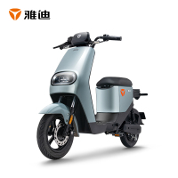 雅迪电动车DE2新国标电动自行车可上牌48v24ah锂电电动车100公里长续航男女通用款电瓶车 磐石灰基础版