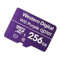 西部数据(WD)256GB TF卡 手机内存卡 行车记录仪/安防监控专用视频存储卡 耐用型CLASS 10