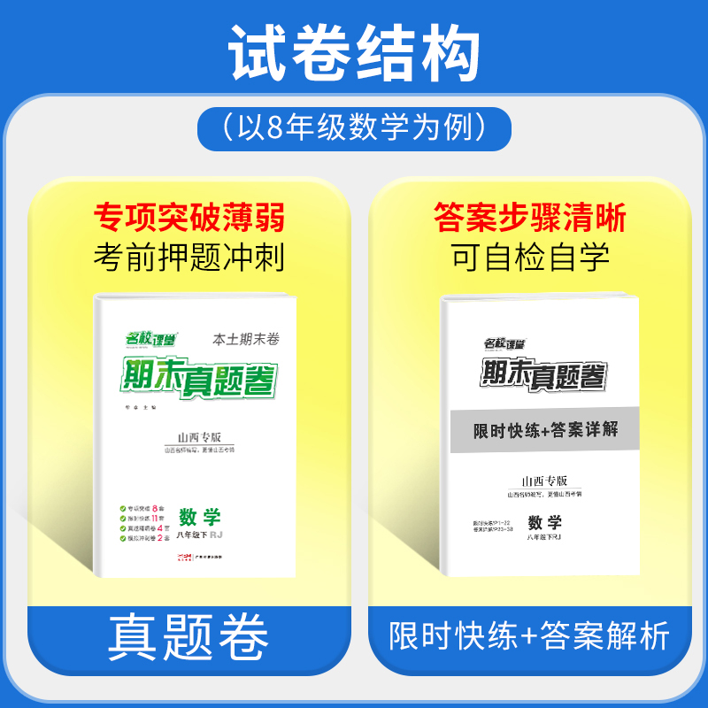 [合肥专版]英语-外研版 七年级下 [正版]2023名校课堂七下期末真题卷复习冲刺试卷初中八九年级下册人教版精编模拟单元高清大图