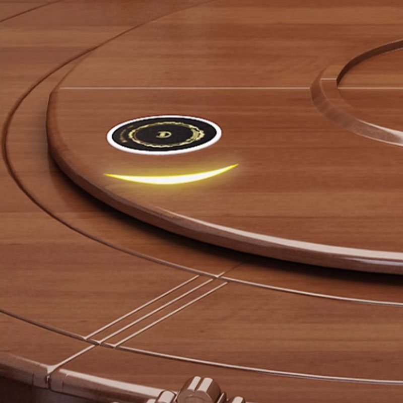 中豫鑫泽 ZYXZ3110304电动餐桌大圆桌转盘餐桌椅组合 2.4米圆桌 12把餐椅高清大图