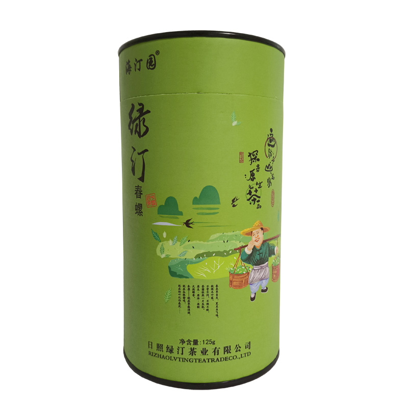 海汀园 春螺绿茶 125g 桶高清大图