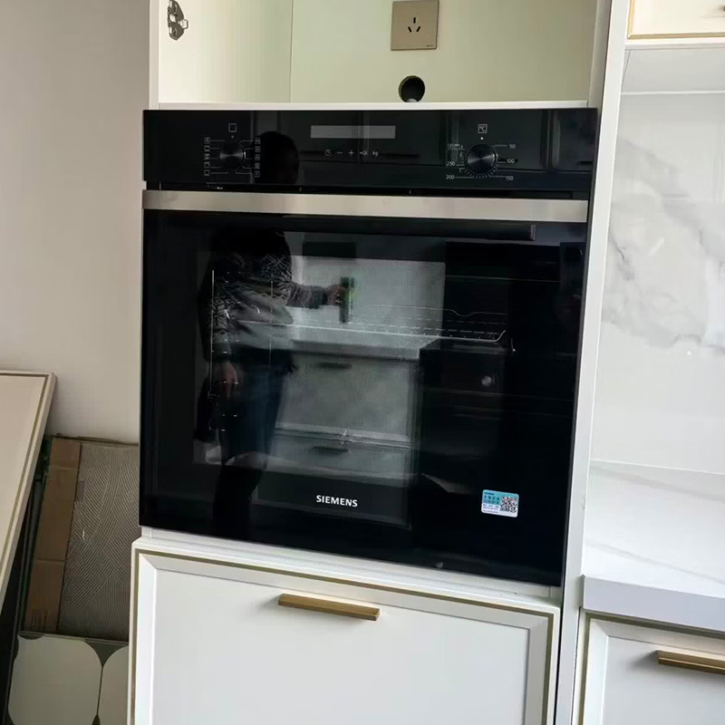西门子 HB557GFS3W 进口嵌入式71L大容量多功能智能烘焙烤箱 3D热风 全新精控探针全新自清洁 热风空气炸高清大图