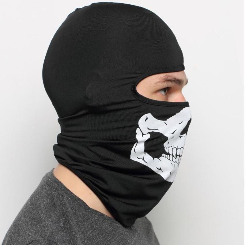 新款使命召唤6ghost幽灵面罩面具cs头套夏季骑行防尘骷髅面罩骷髅头巾
