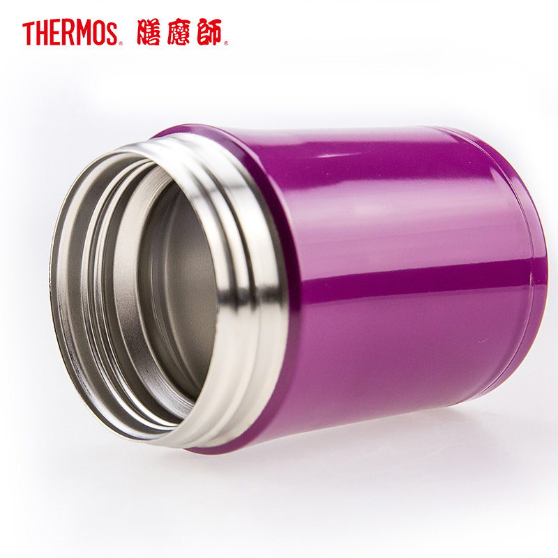 膳魔师(THERMOS)焖烧杯/罐TCLA-470S保温杯饭盒316L不锈钢470ML自带餐具紫色GRP家用/通用