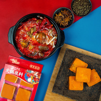 小龙坎牛油火锅底料颗粒装4颗*80g麻辣香锅麻辣烫调料重庆四川特产火锅底料