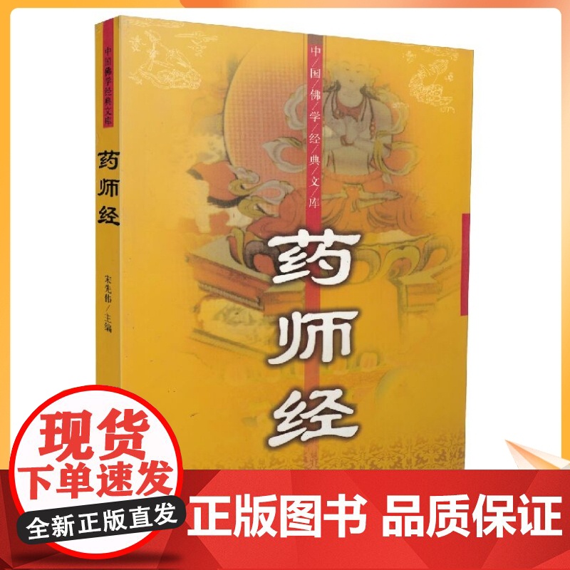 正版 中国佛学经典文库:药师经[简体横排,经文+译文]宋先伟/编著 大众文艺出版社高清大图