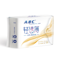 abc 卫生巾 日用 超薄0.1cm 240mm*单包8片装 KMS清凉舒爽 棉柔表层 姨妈巾