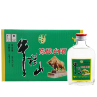 牛栏山二锅头 陈酿白酒38度125ml*24瓶整箱装小扁二