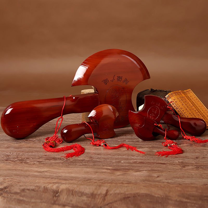 桃木斧子结婚婚庆用品压百祸搬家斧头福财镇宅雕刻款式5山桃木斧子