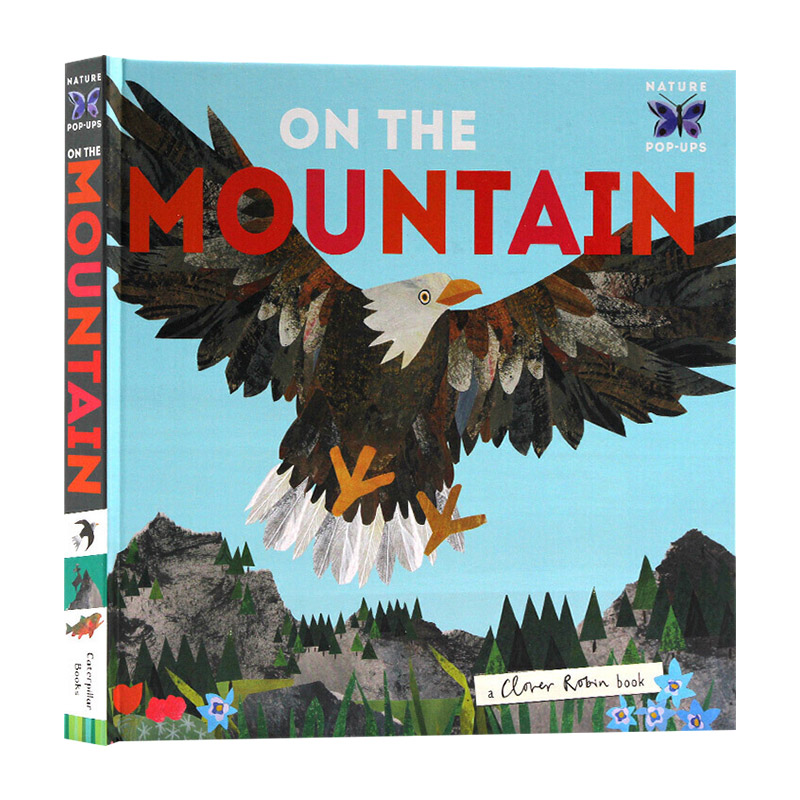 [醉染正版]在山上 On the Mountain 自然动物主题认知 精装3D翻翻书 英文原版儿童英语启蒙科普百科图画书高清大图