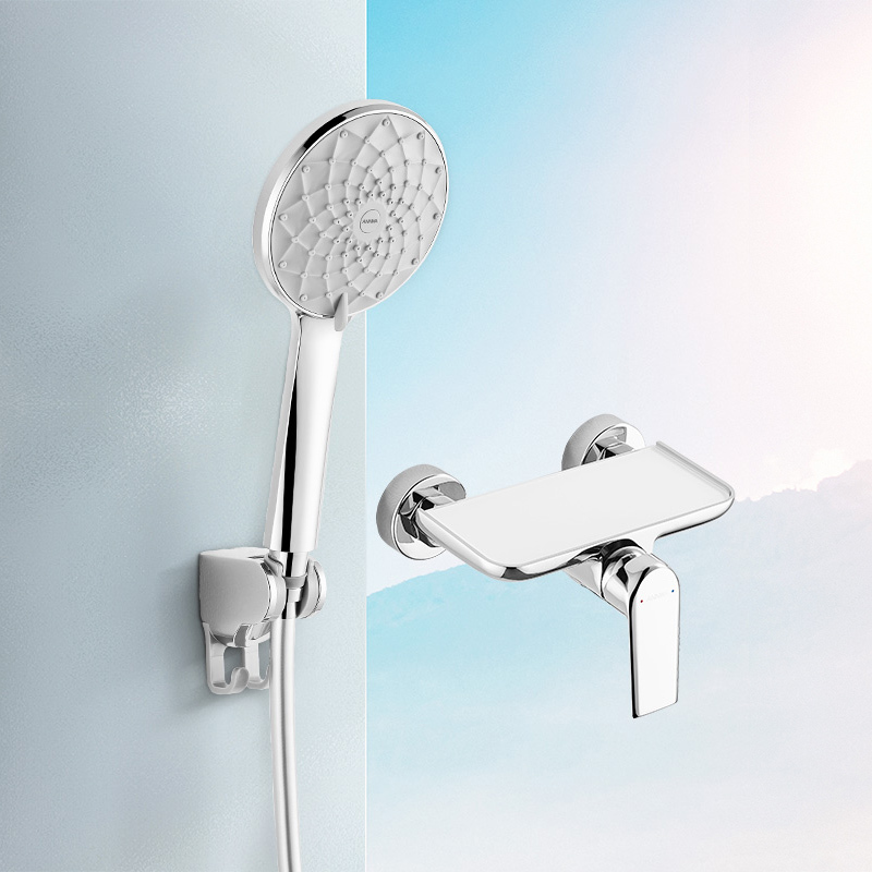 安华卫浴四出水升降淋浴黑色花洒套装家用官方旗舰喷枪花洒龙头n1gq