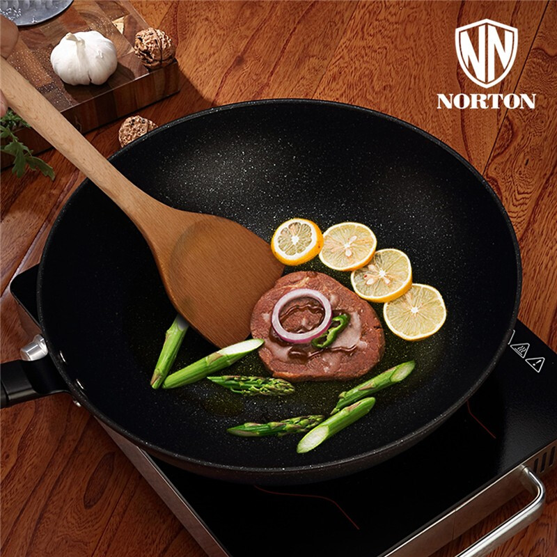 NORTON聚味麦饭石煎炒锅1JJW032高清大图