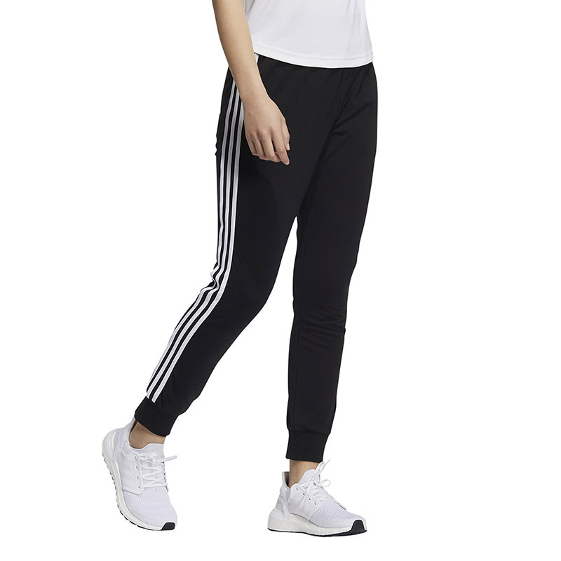 adidas阿迪达斯女裤运动舒适透气休闲针织长裤H09738