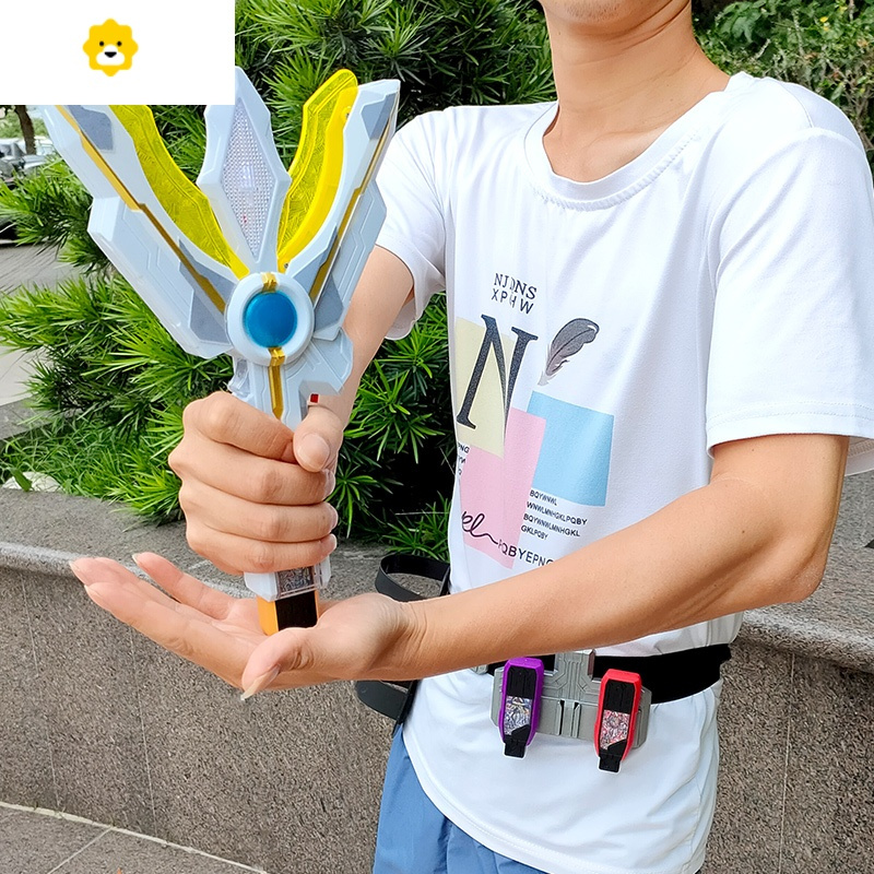 真智力特利迦变身器光棒火花d武器腰带限定软胶男玩具