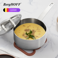 贝高福(Berghoff)锅具 RON系列 2L奶锅 五层复合钢 18cm (BH0102801)熬汤小火锅家用双耳煮锅
