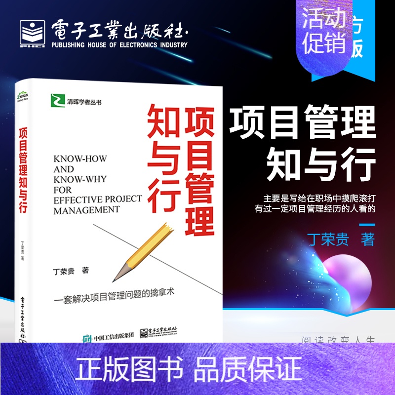 【正版】 项目管理知与行 思维方式 管理要点 解决项目管理问题 有一定项目管理经历职场人员适读 丁荣贵 著