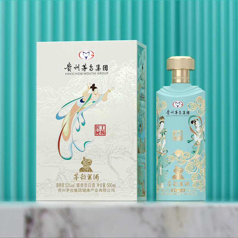 贵州茅台集团茅韵高档礼盒53度酱香型白酒 飞天仙女图 500ml