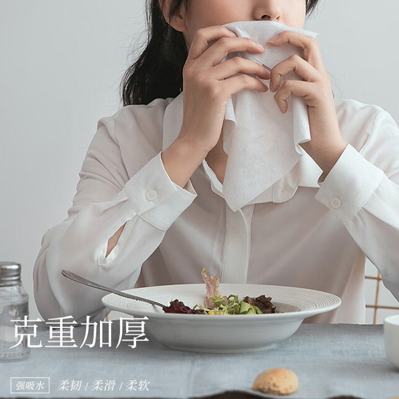 洁丽雅一次性洗脸巾90抽/包洗面擦脸巾柔软亲肤MRJ020高清大图