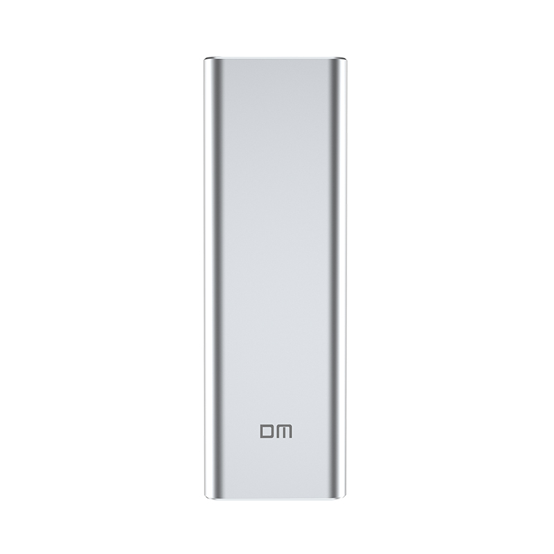 DM Type-C3.1接口 M.2 移动硬盘盒HD500 SSD铝合金硬盘盒 笔记本外置盒NGFF/SATA固态硬盘盒