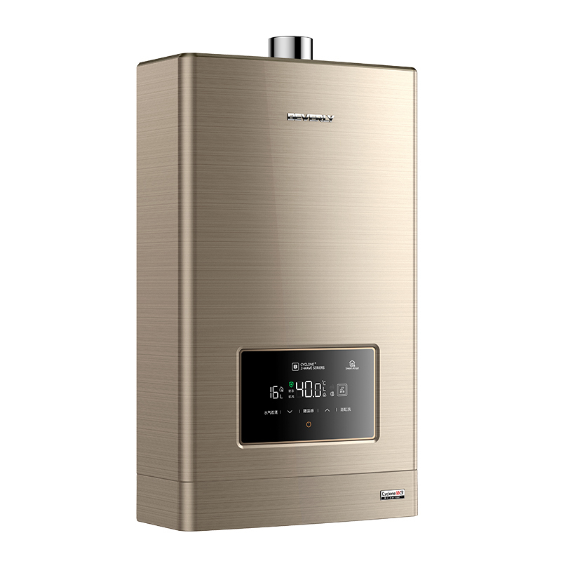 美的(Midea) 比佛利 燃气热水器家用 JSQ30-W3(天然气)16L恒温式水量伺服器 高层中央抗风