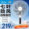 美的(Midea)电风扇 3档风速 7片风叶 7小时定时 俯仰可调节 落地扇 正常风SAC35BR