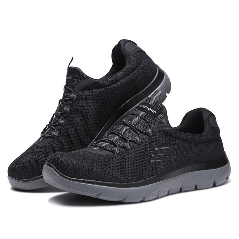 Skechers斯凯奇男鞋新款轻便透气耐磨运动休闲鞋52811-BBK ZP