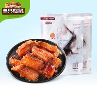 新品[三只松鼠_湘辣鱼块98g]海味小零食湖南特产