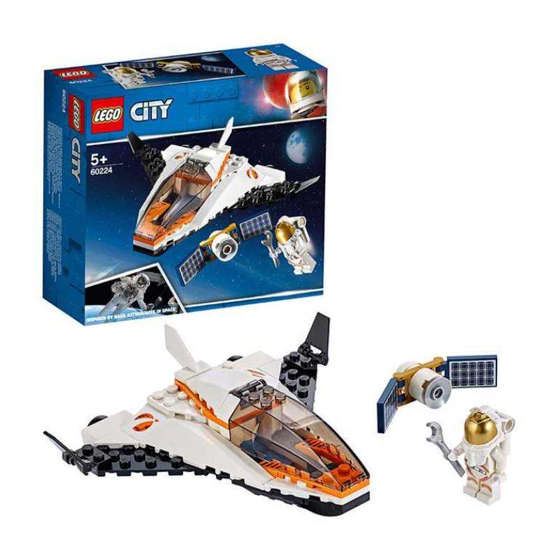乐高城市系列太空卫星任务60224玩具